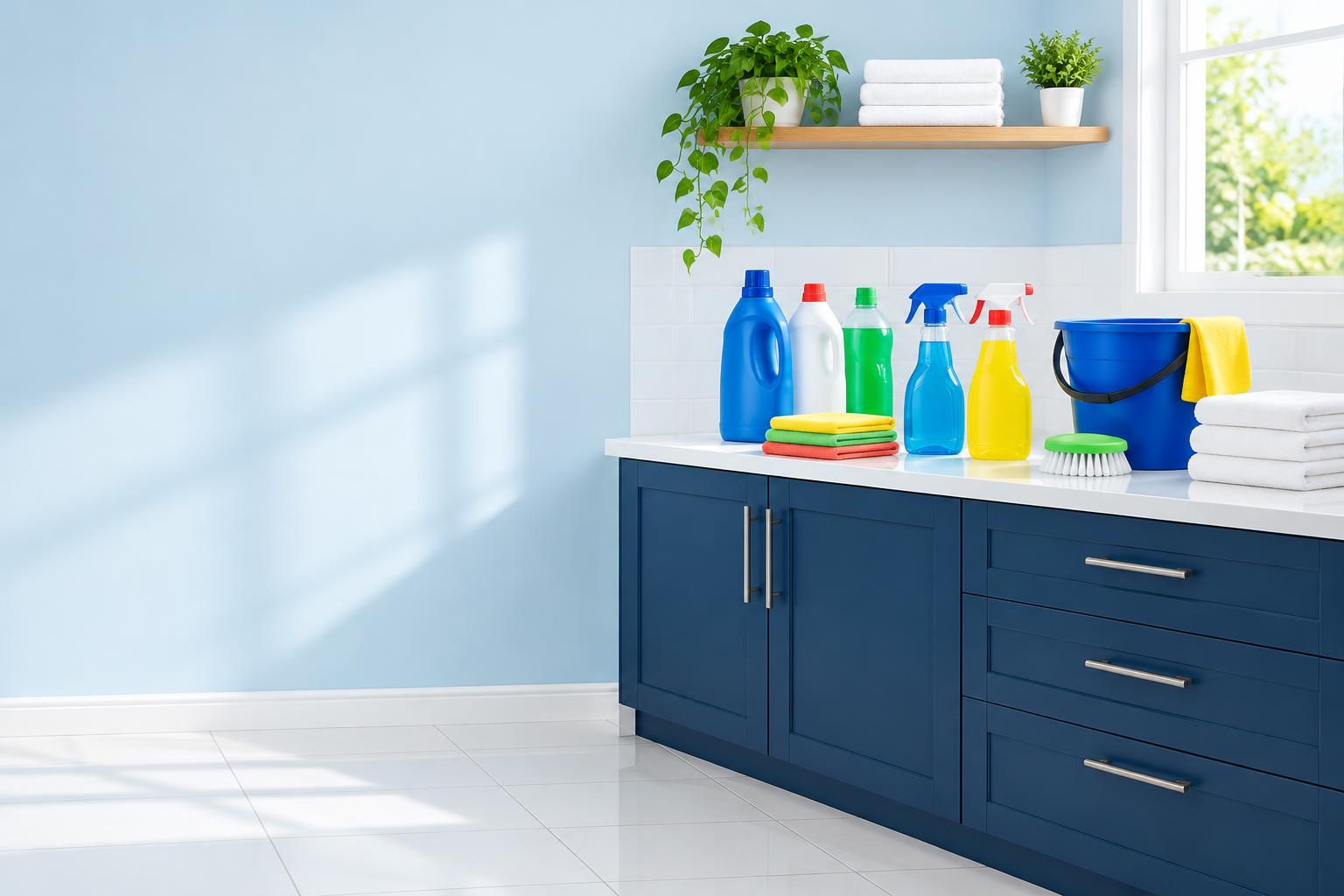 Produtos e acessórios para uma limpeza completa